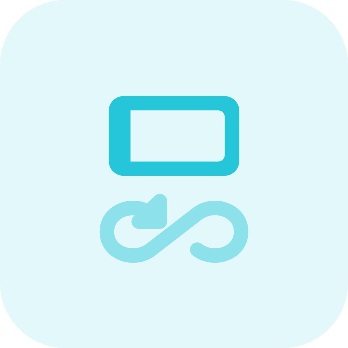 calibração de bússola de celular com seta de loop icon