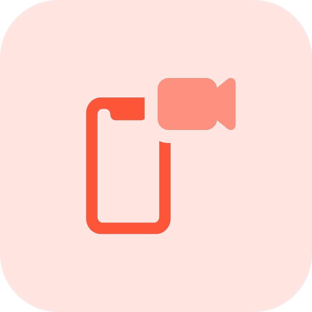 phone video recording icon