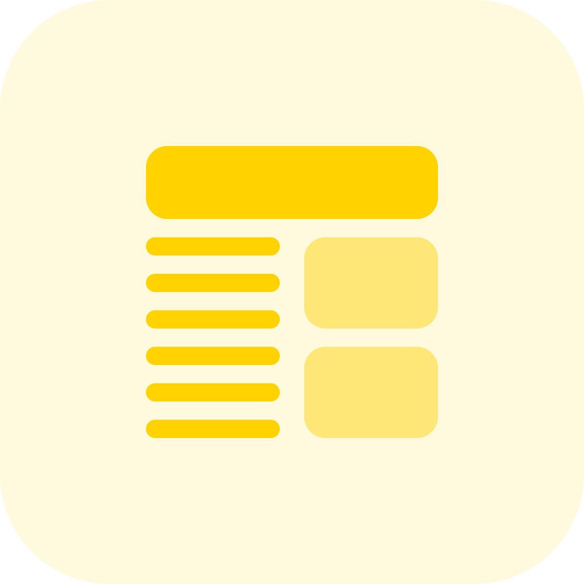 기사 레이아웃 icon