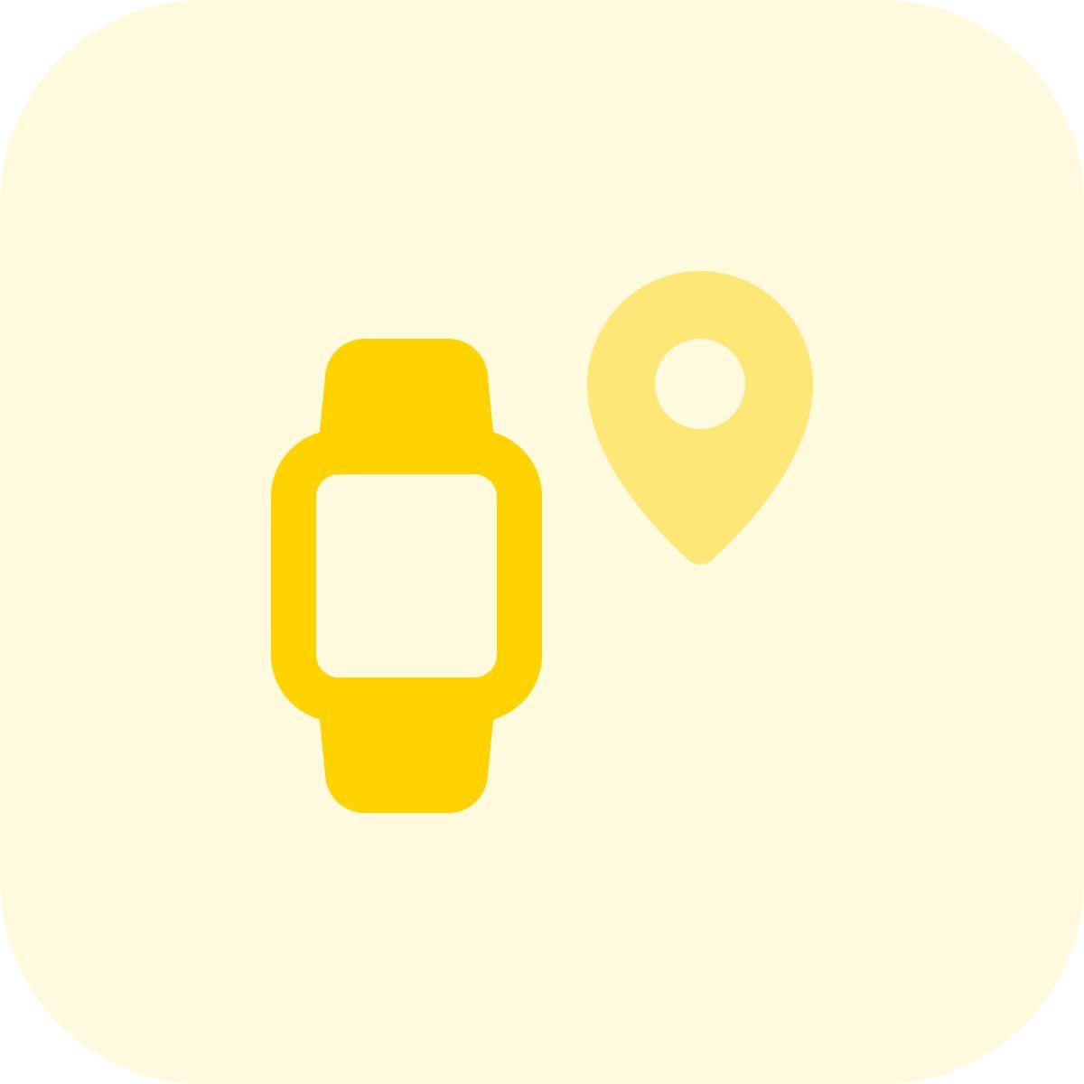 smartwatch location icon