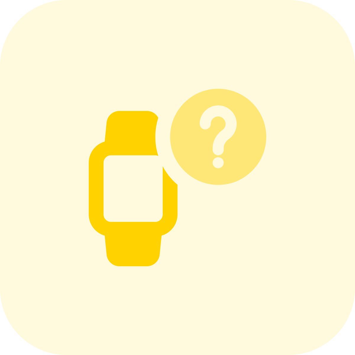 smartwatch help icon