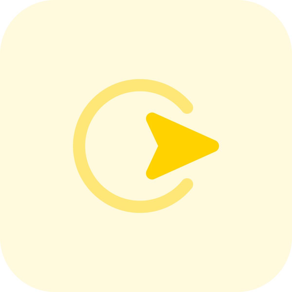 arrow pointing right icon