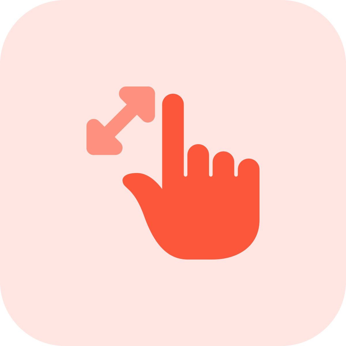 Gesto de acercamiento icon