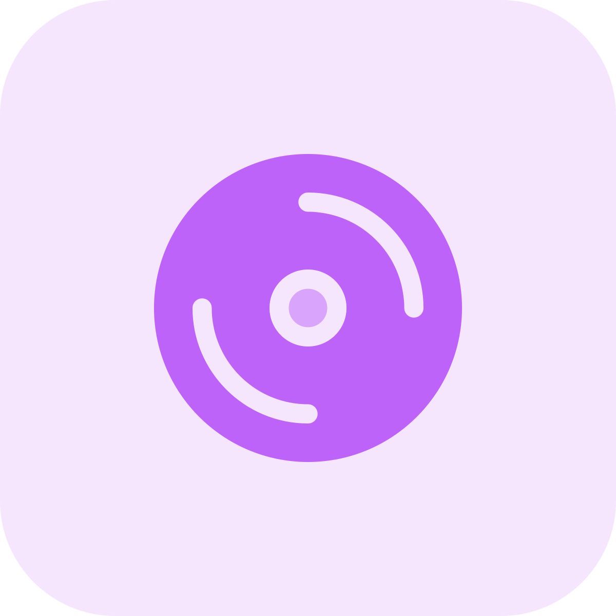 music vinyl record disc played at new year celebration icon