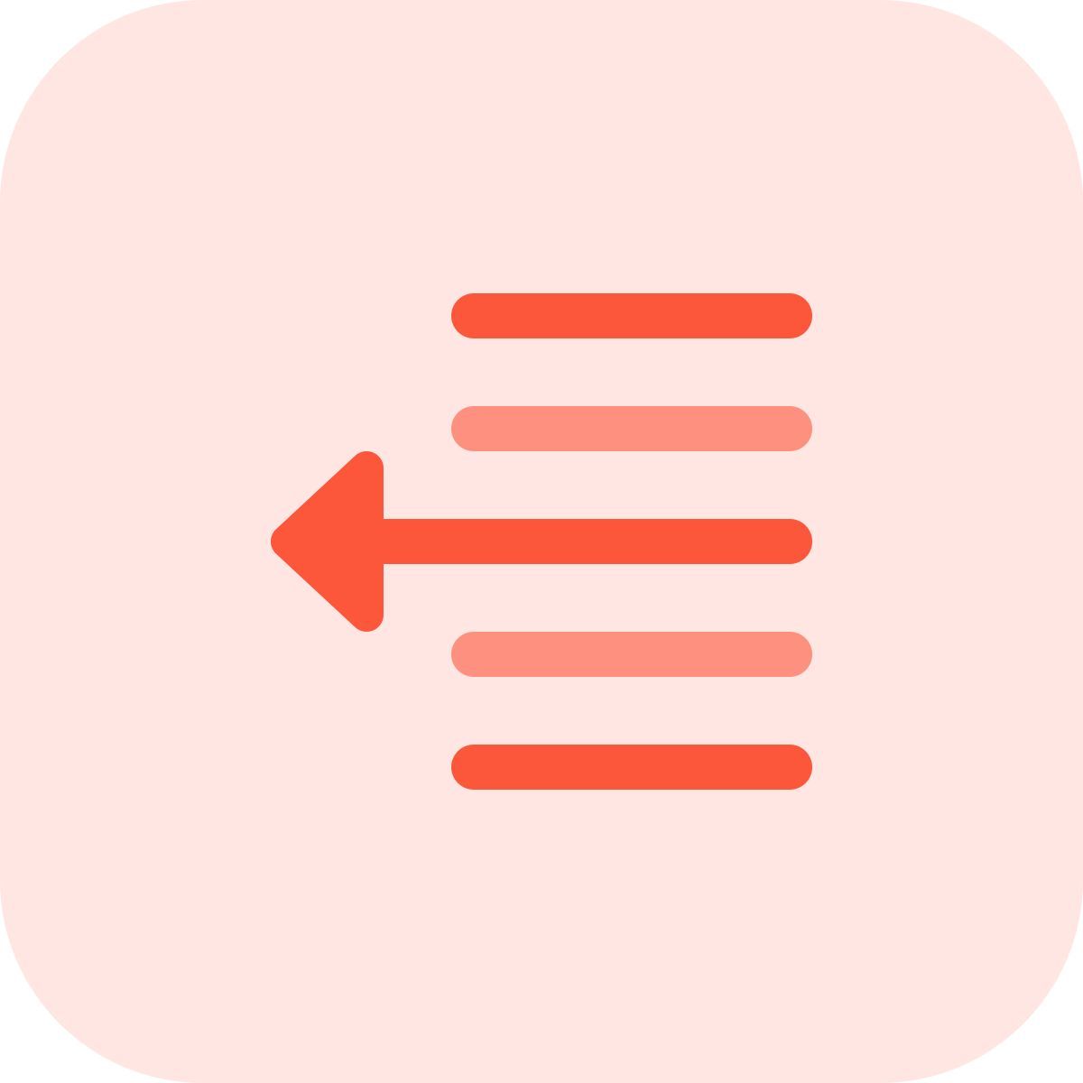narrow document page setup text left shift arrow icon