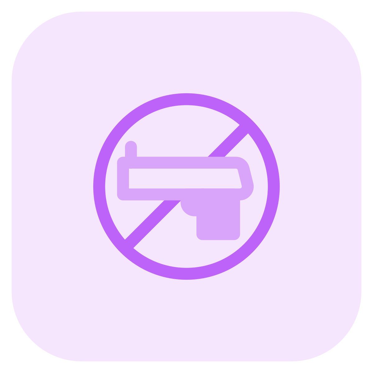 no weapons icon