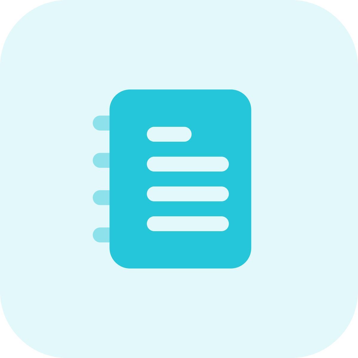cahier à spirale icon