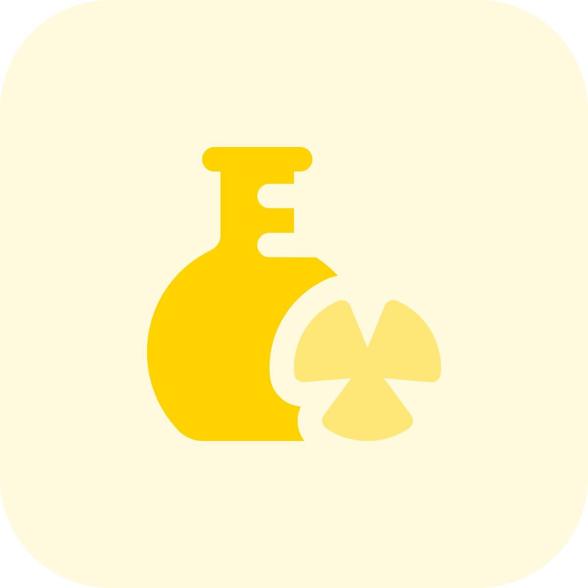 radiation flask icon