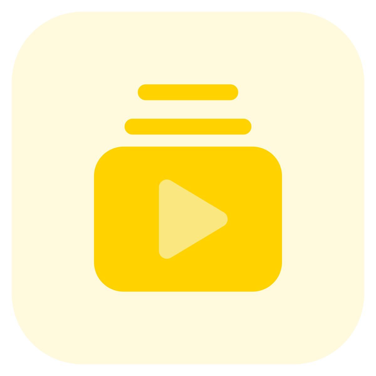 lista de reproducción de vídeos icon