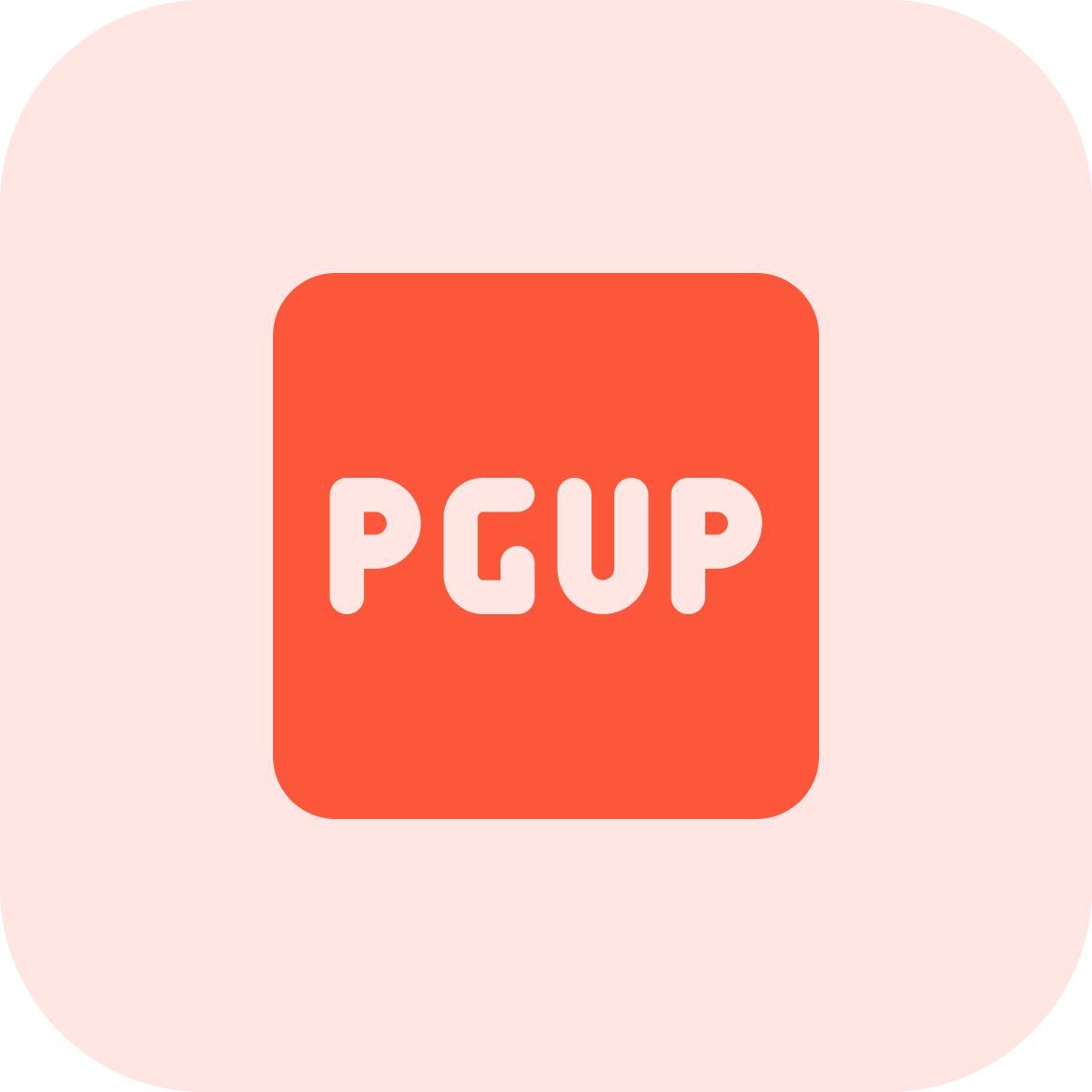 page up key icon