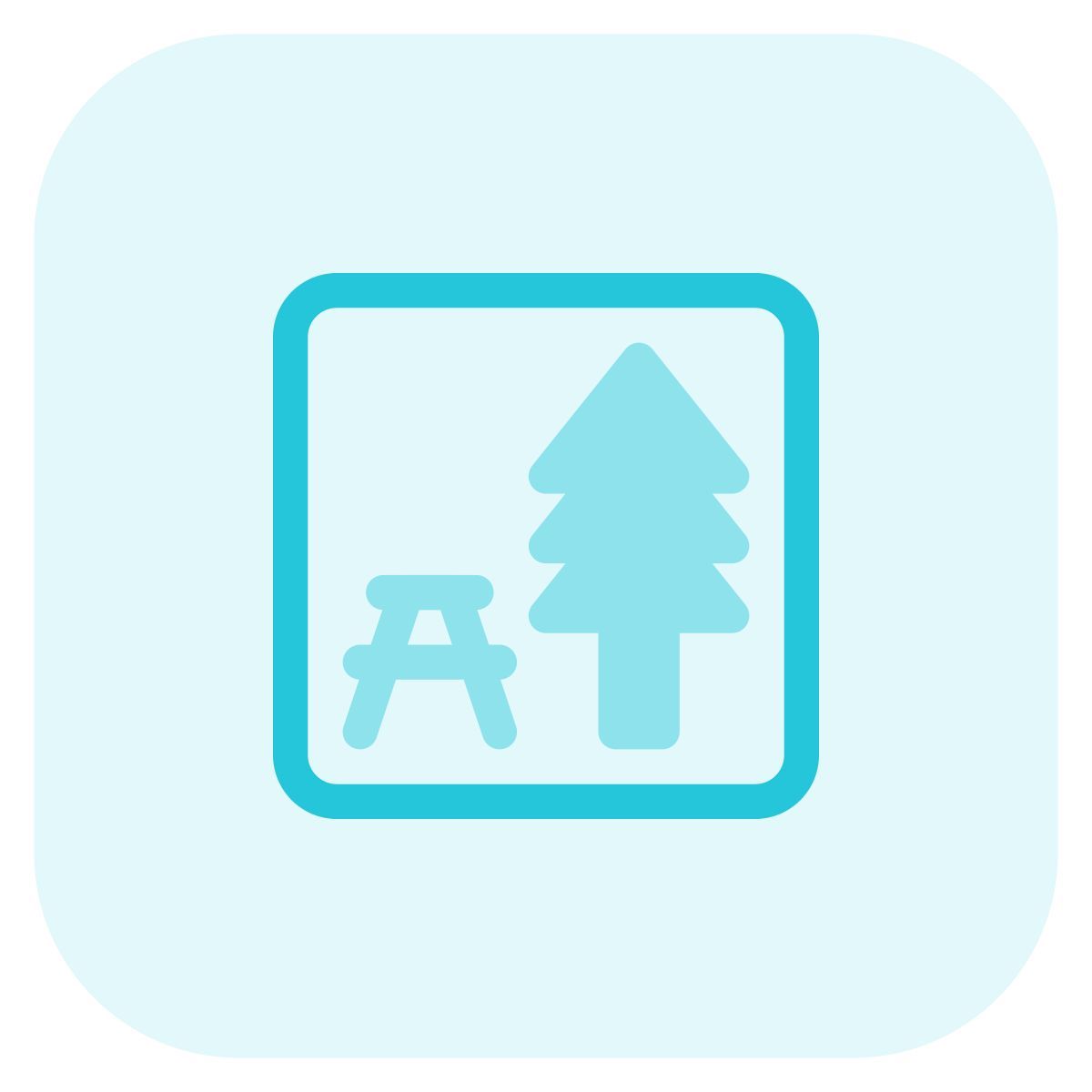 picnic zone icon