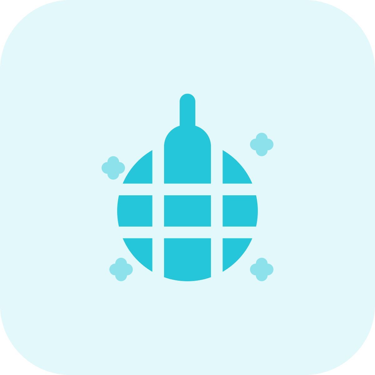 party disco ball with striking visual lights icon