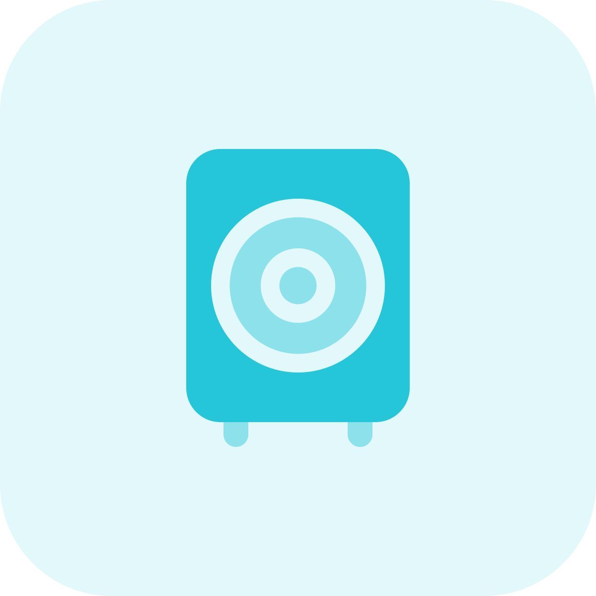 party large sound system with woofer attachment icon