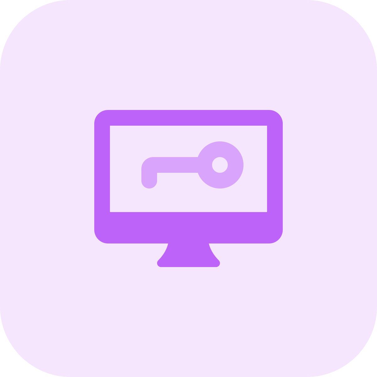geschützter computer icon