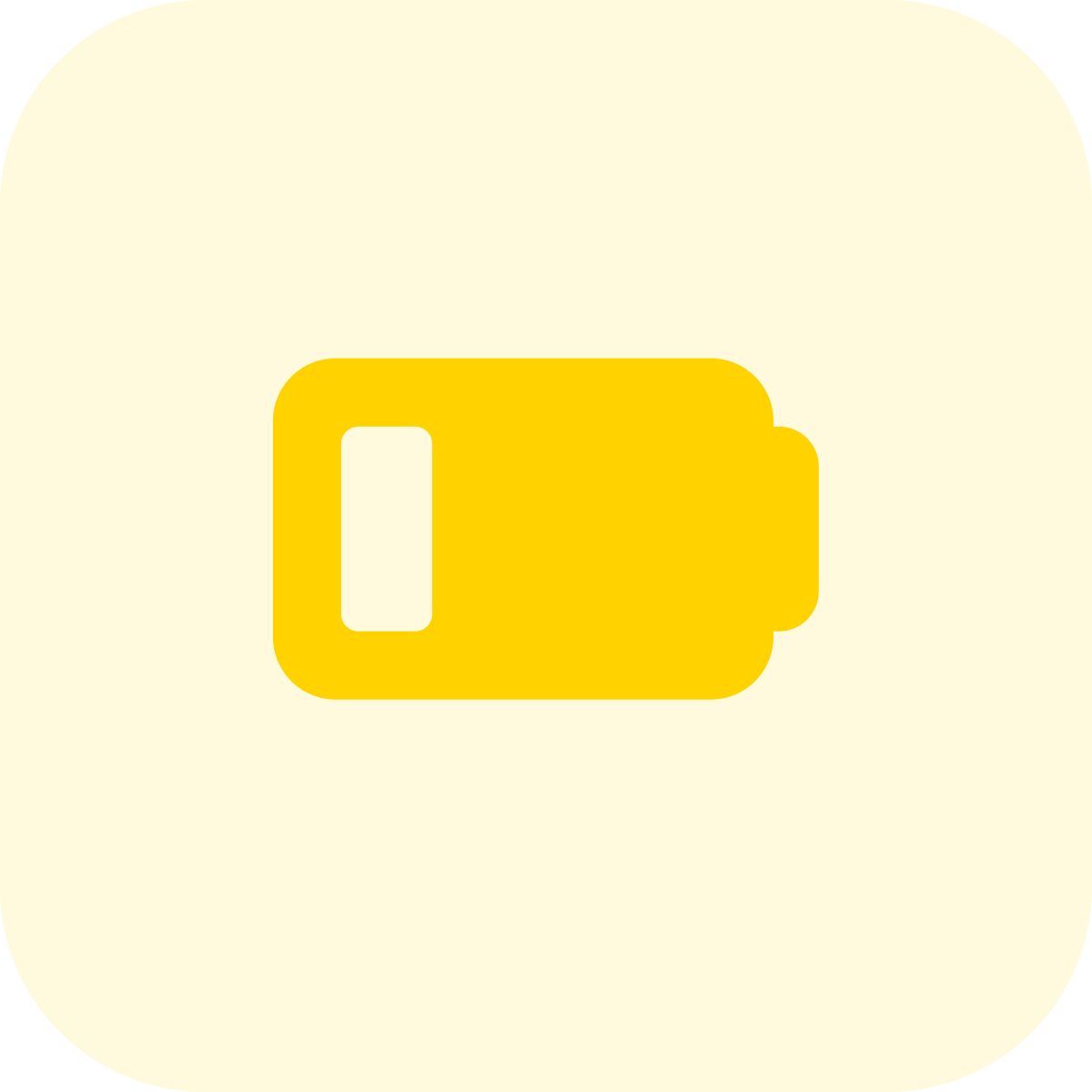 phone low battery power level indication isolated on a white background icon