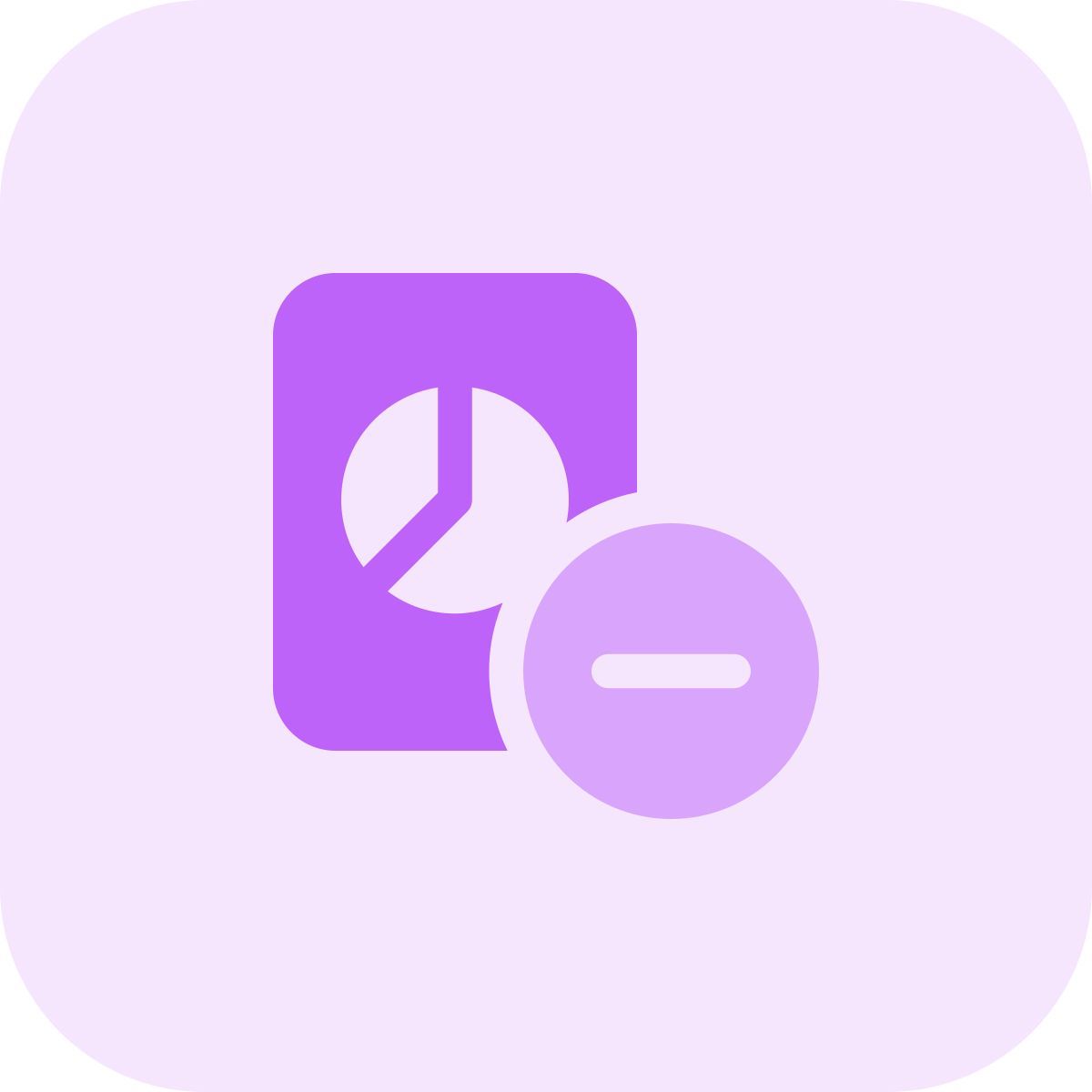 supprimer le graphique à secteurs icon