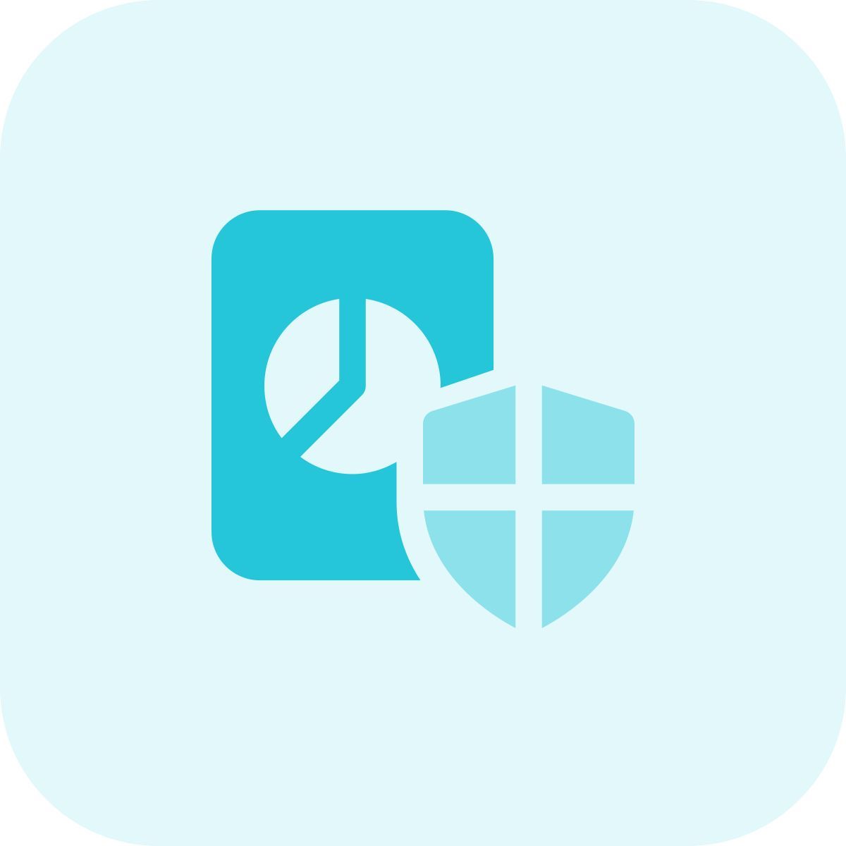 gráfico circular seguro icon