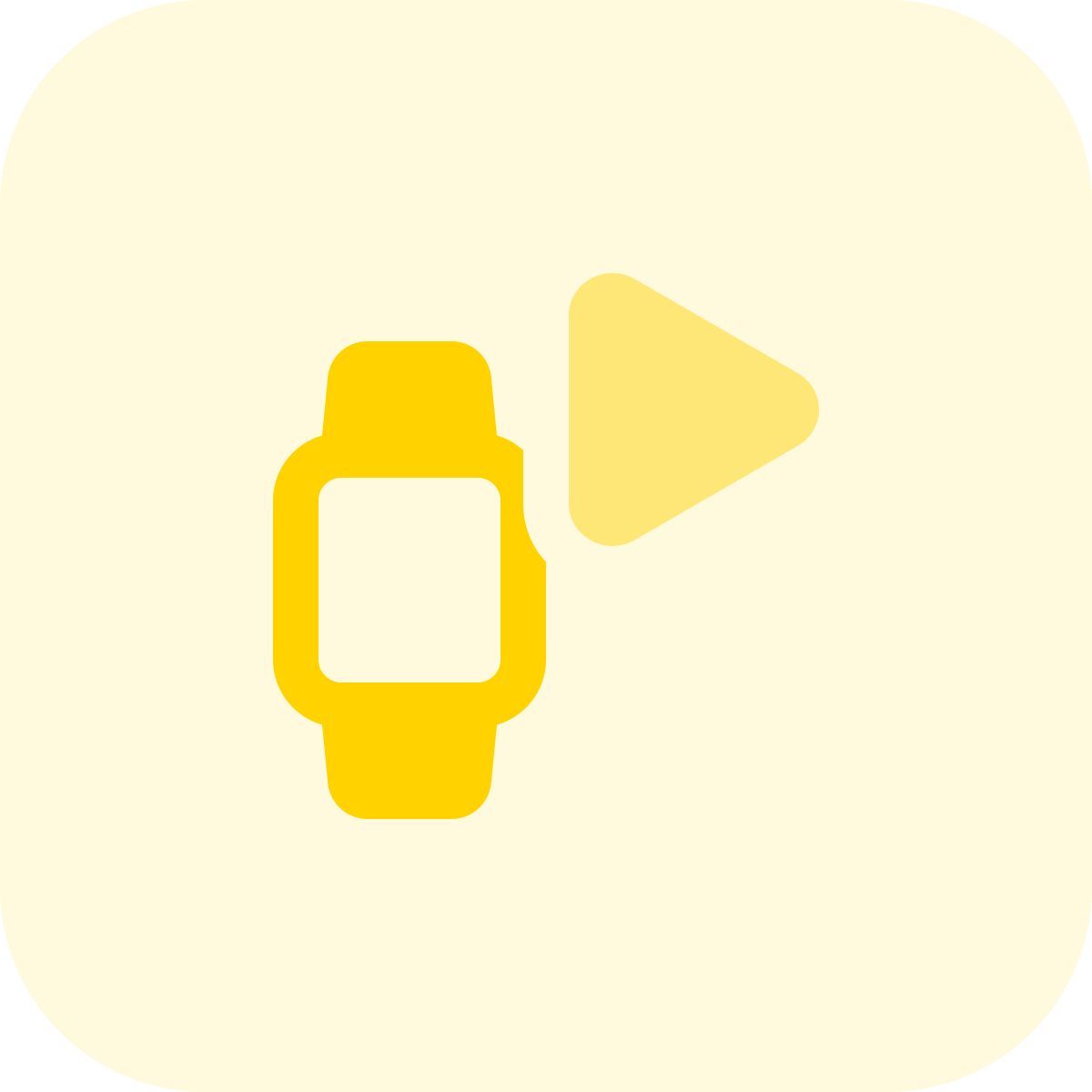 smartwatch play button icon