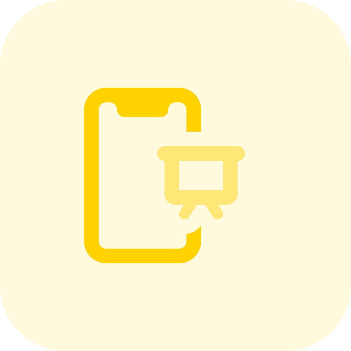 smartphone presentation icon