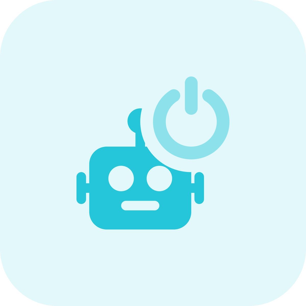 robot power button icon