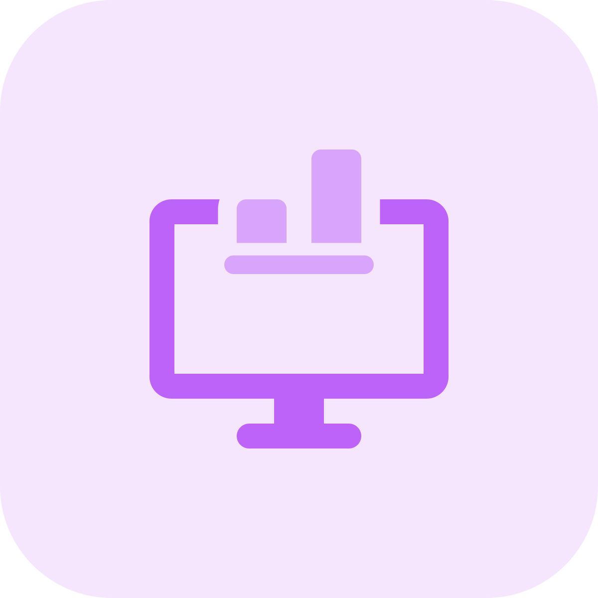 gráfico de computador icon
