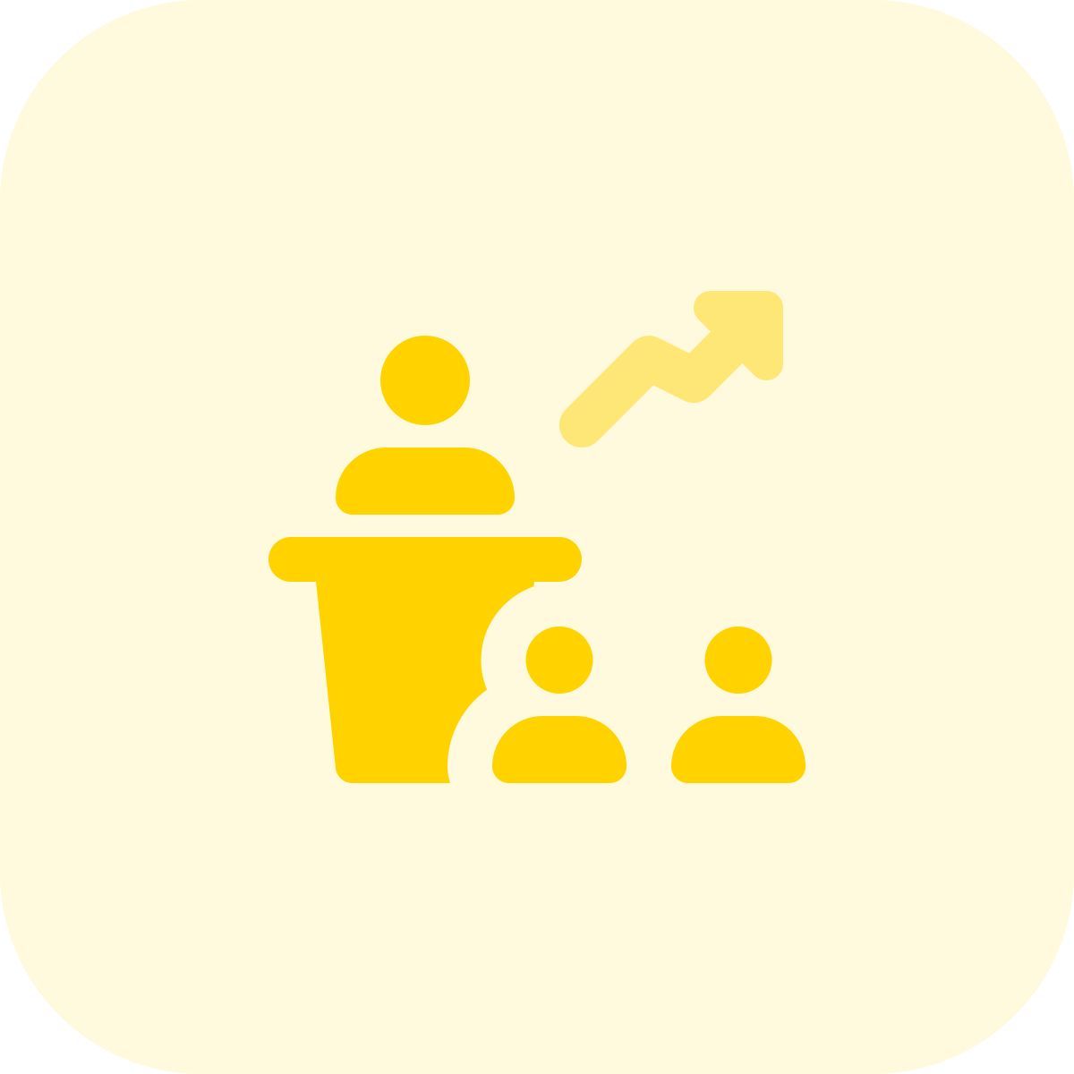 stock market presentation icon