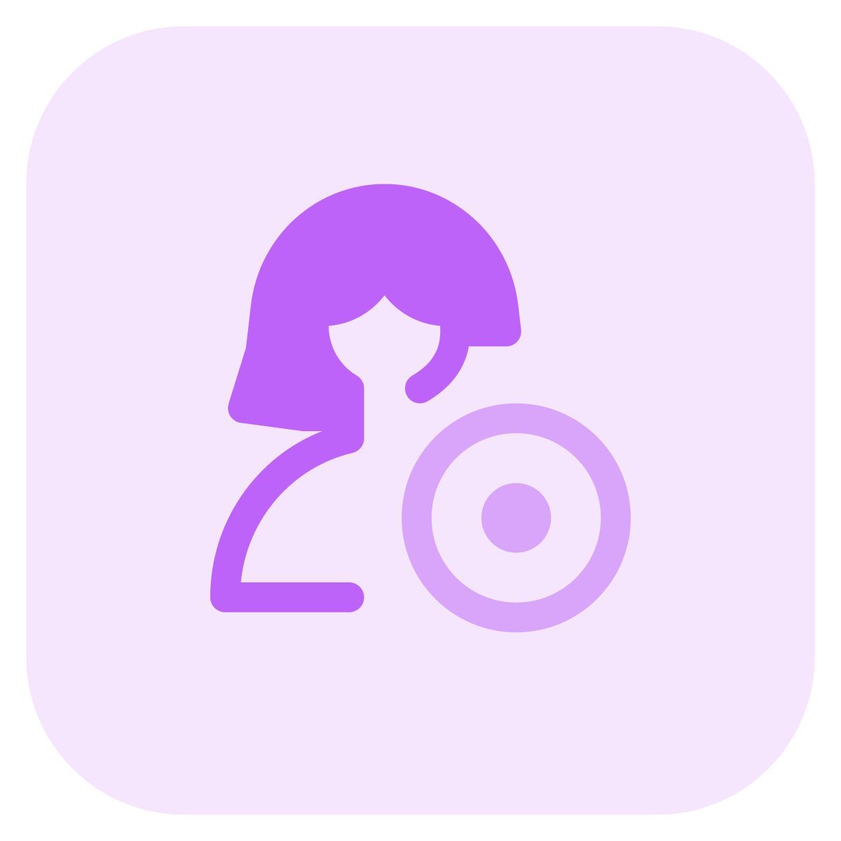 recording work and controlling work purpose layout icon