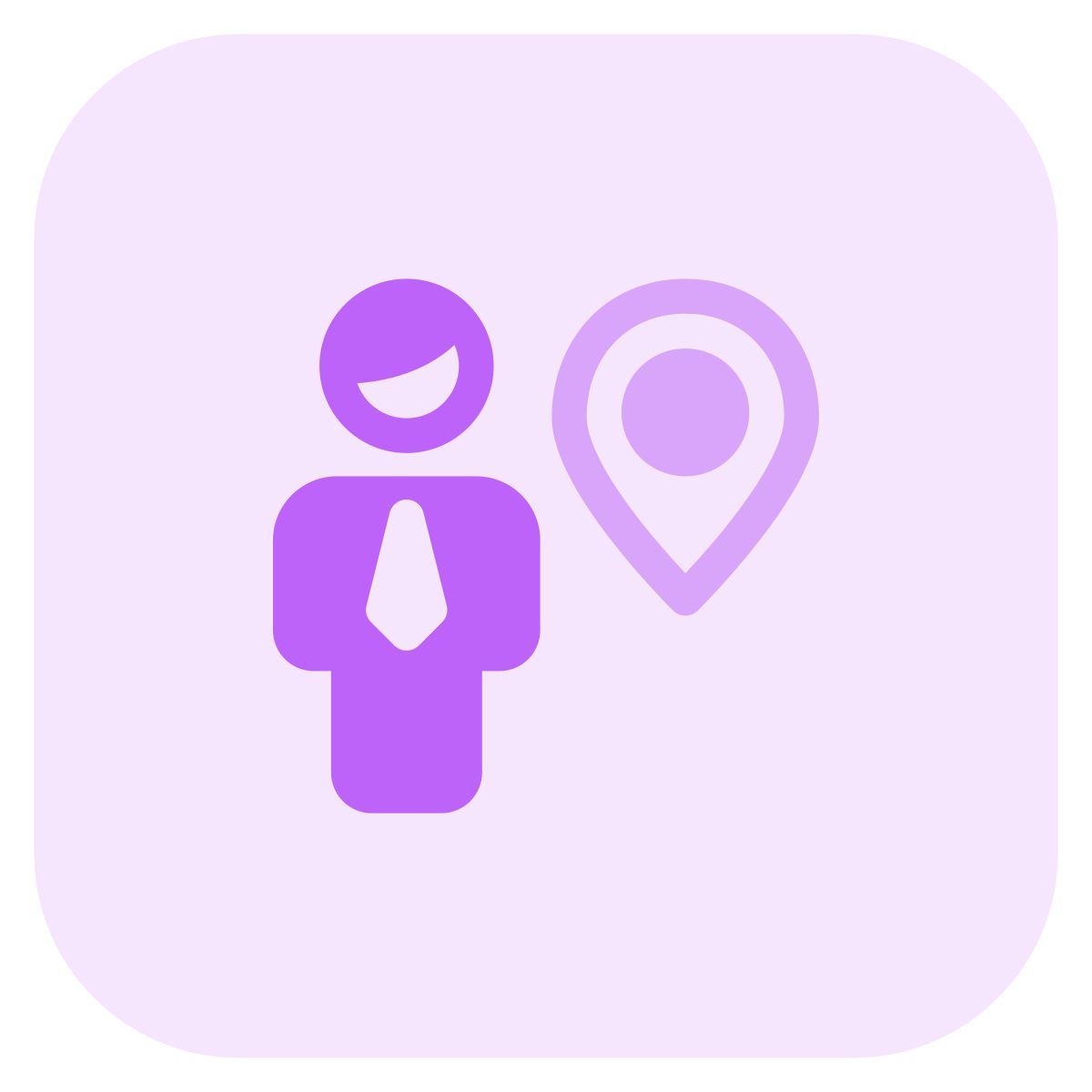 localização remota do empresário para rastreamento icon