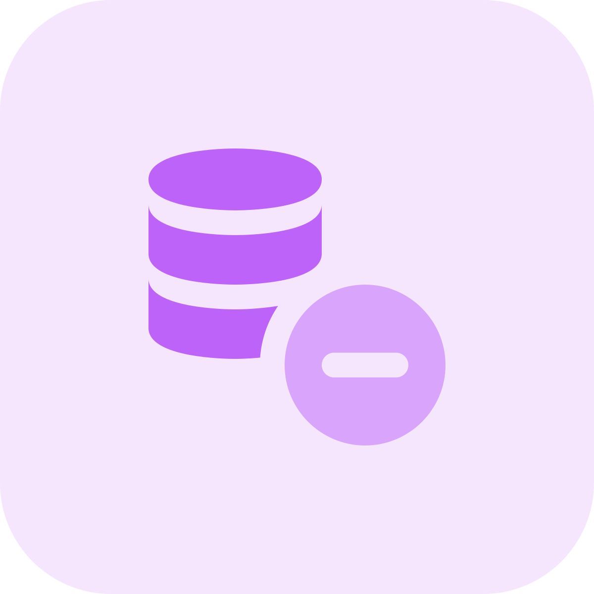 remove database icon