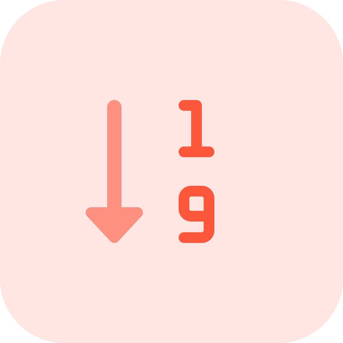 오름차순 icon