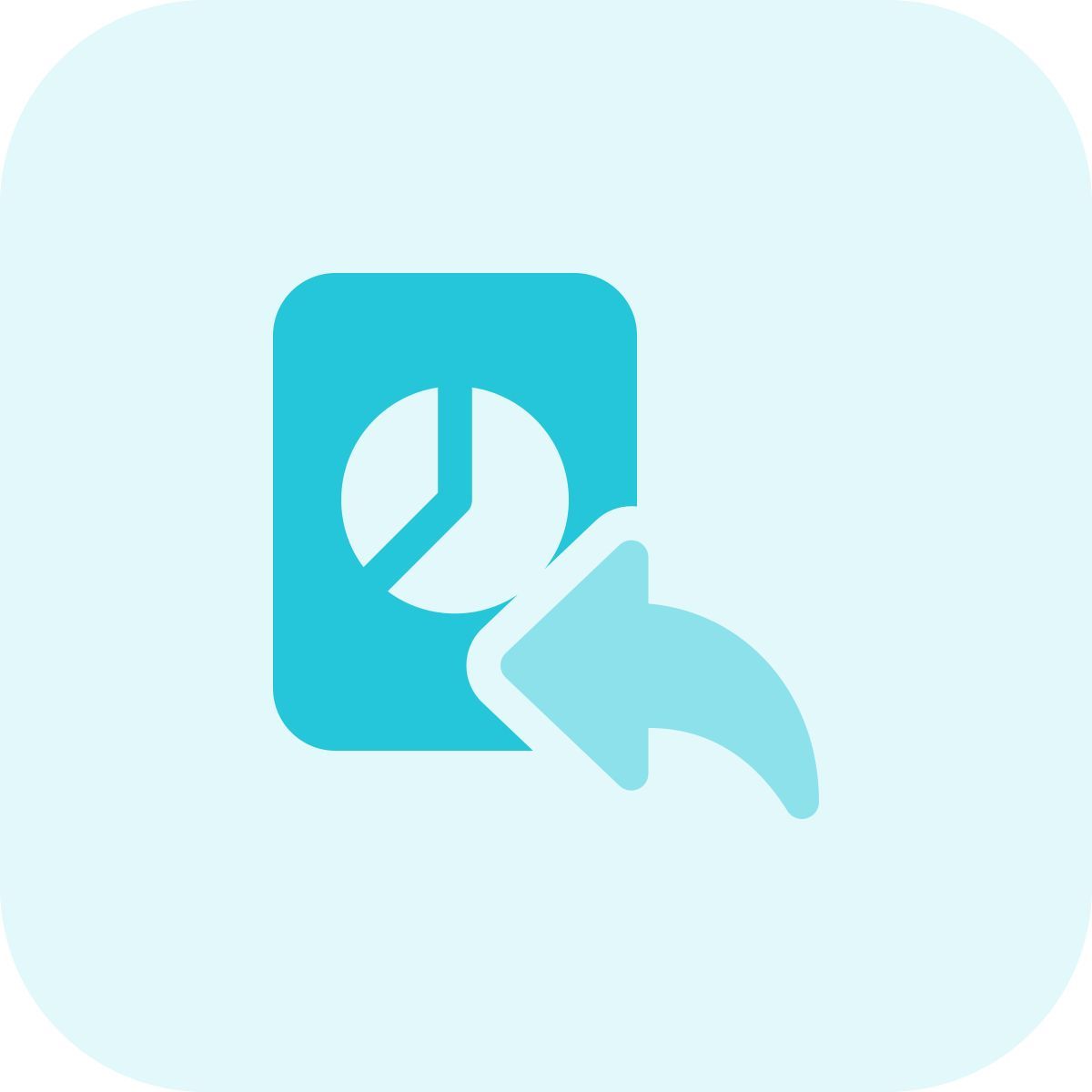 graphique à secteurs précédent icon