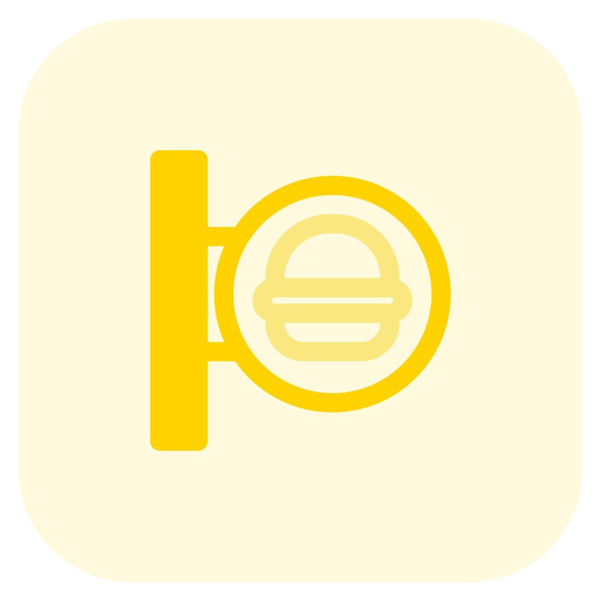 fast food restaurant sign icon