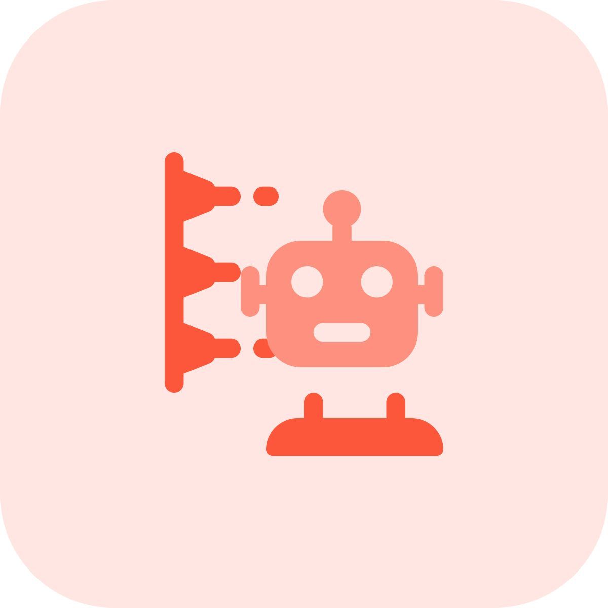 3d robot printing icon