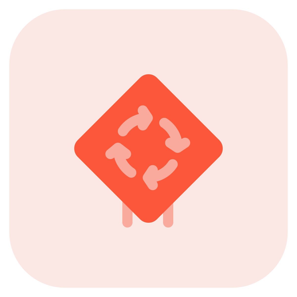 roundabout sign icon