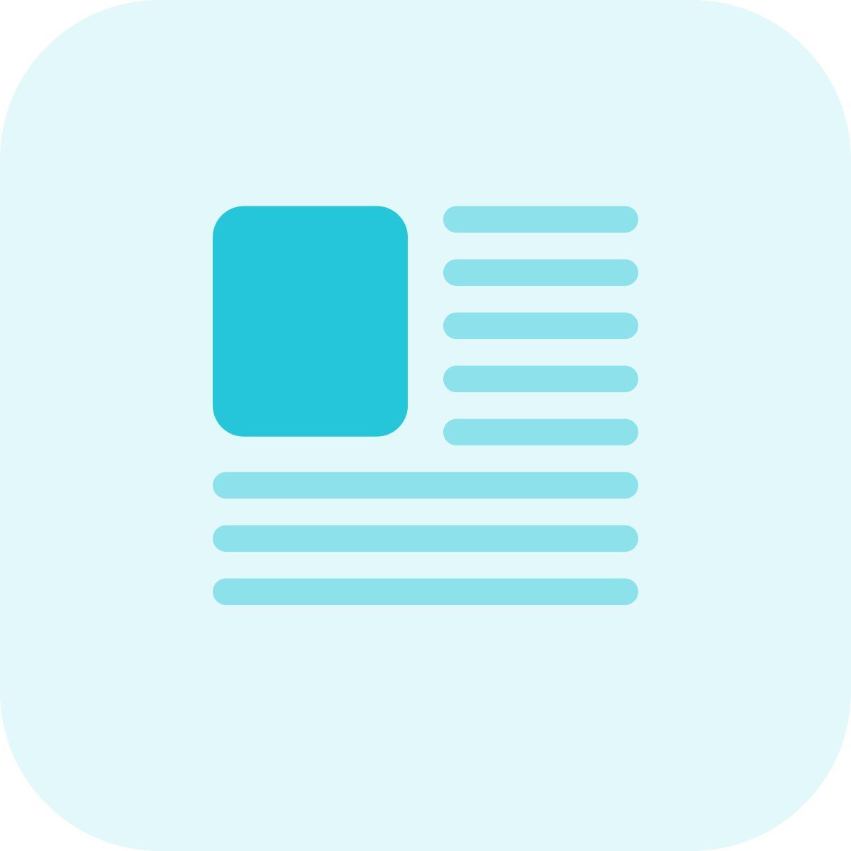 article avec photo icon