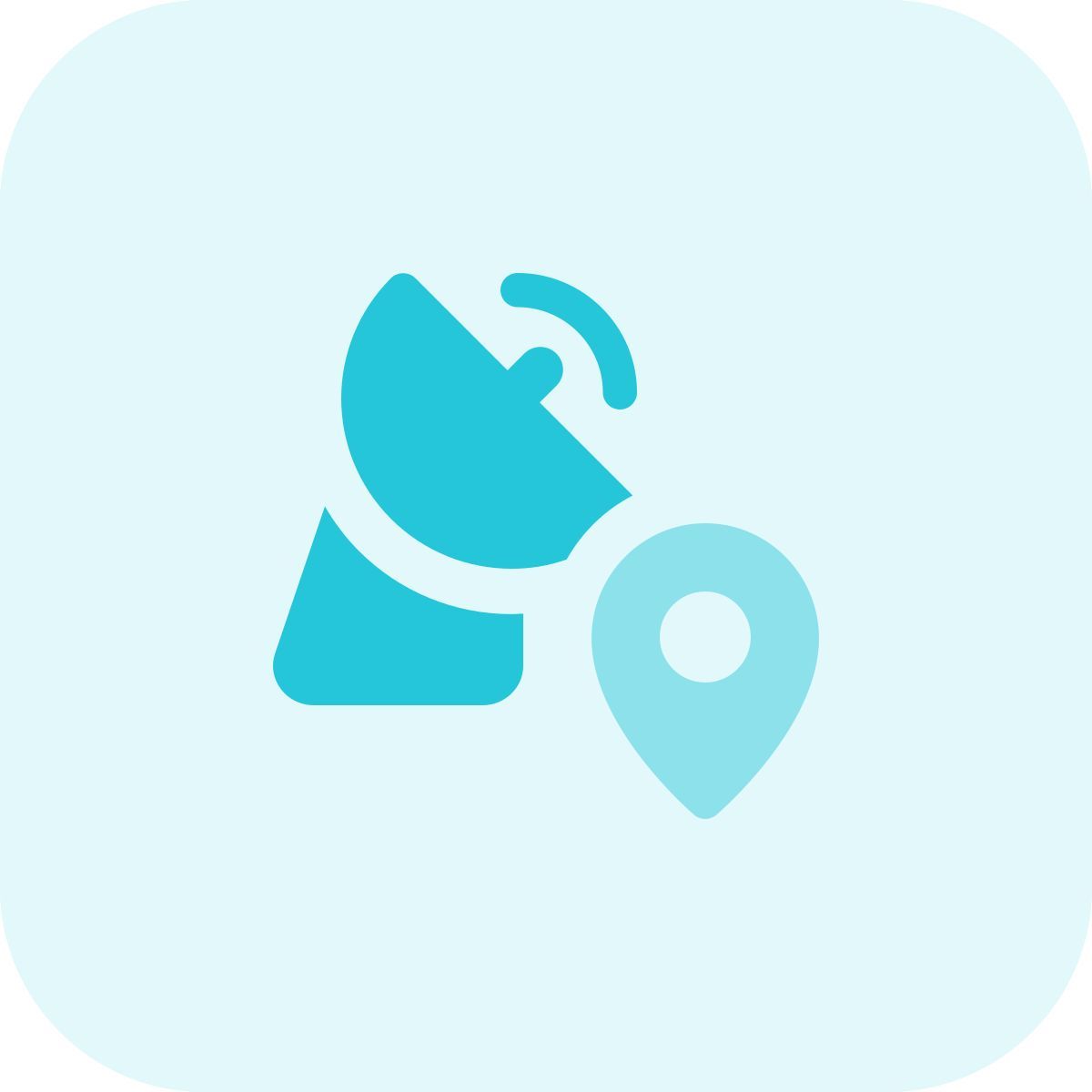 satellite dish location icon