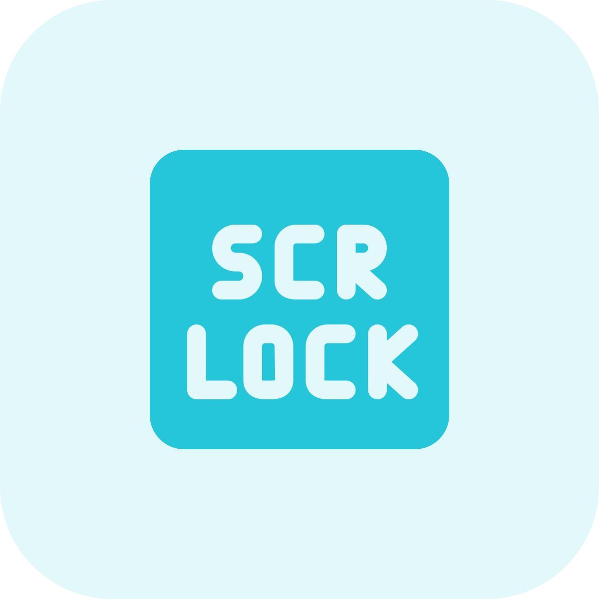 scroll lock key icon