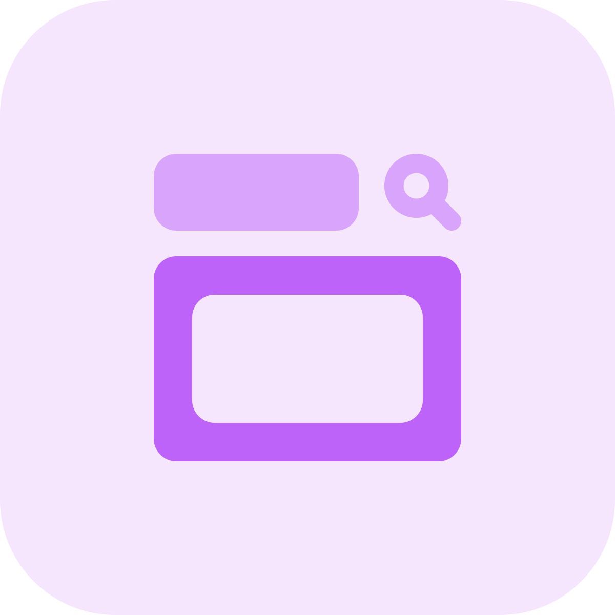 rechercher du contenu icon