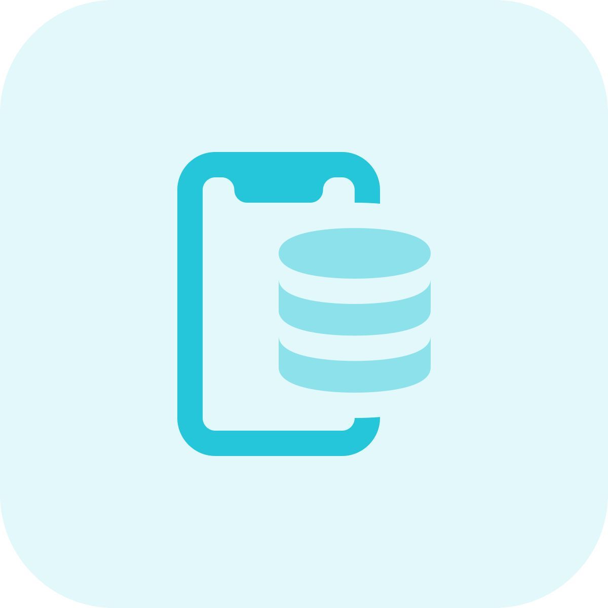 mobile database access icon