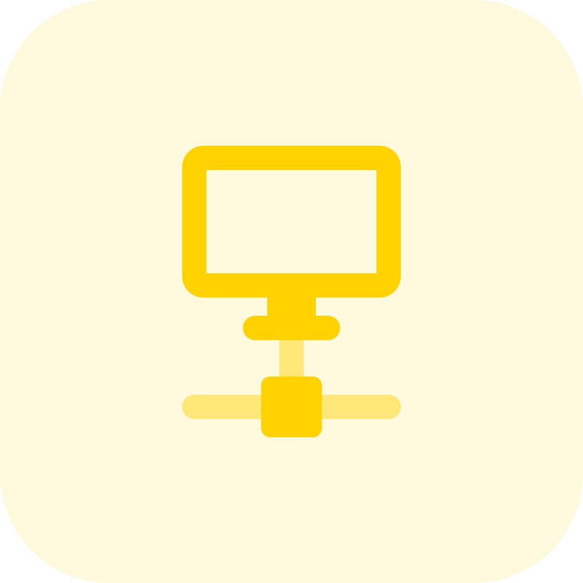 computador conectado icon