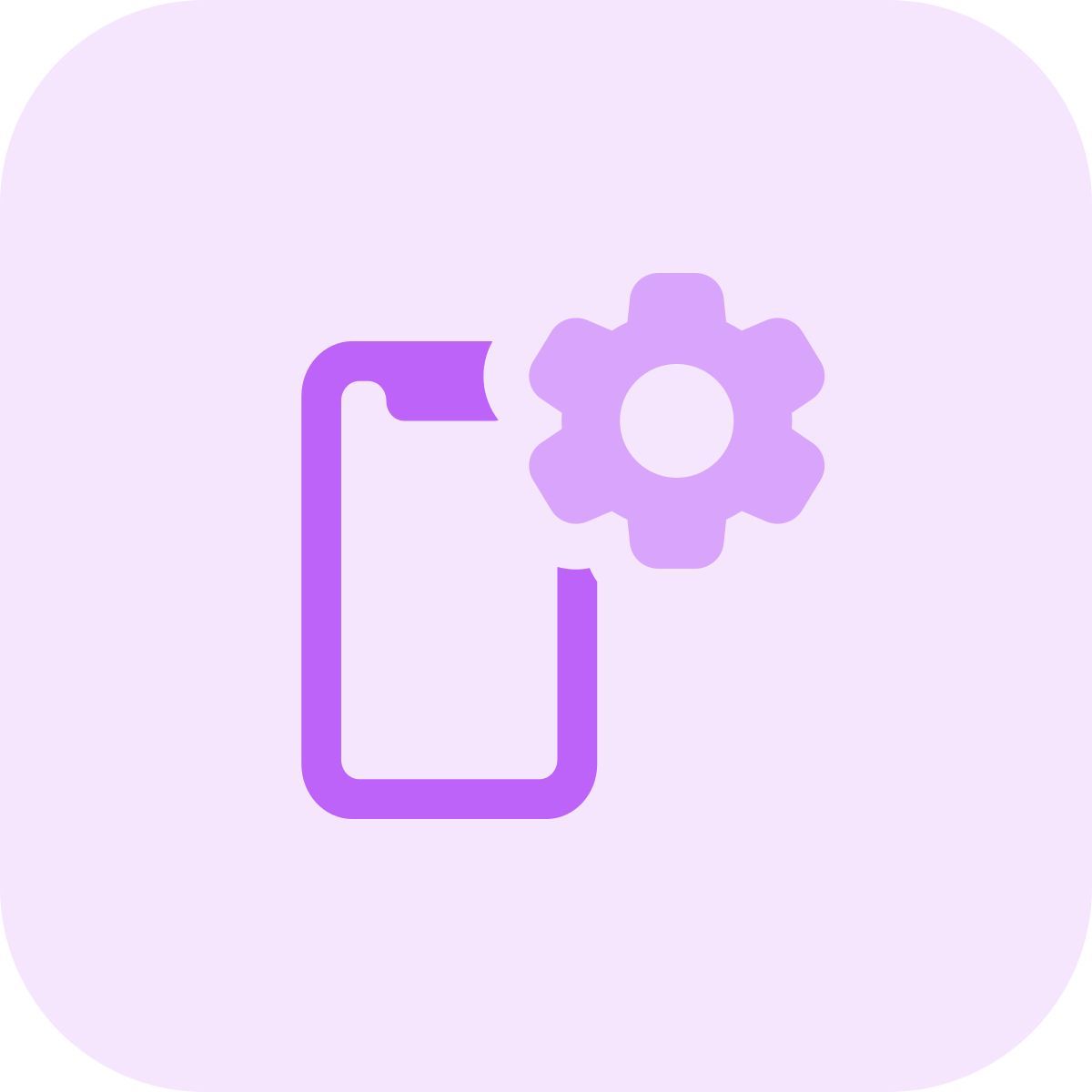 mobile settings icon