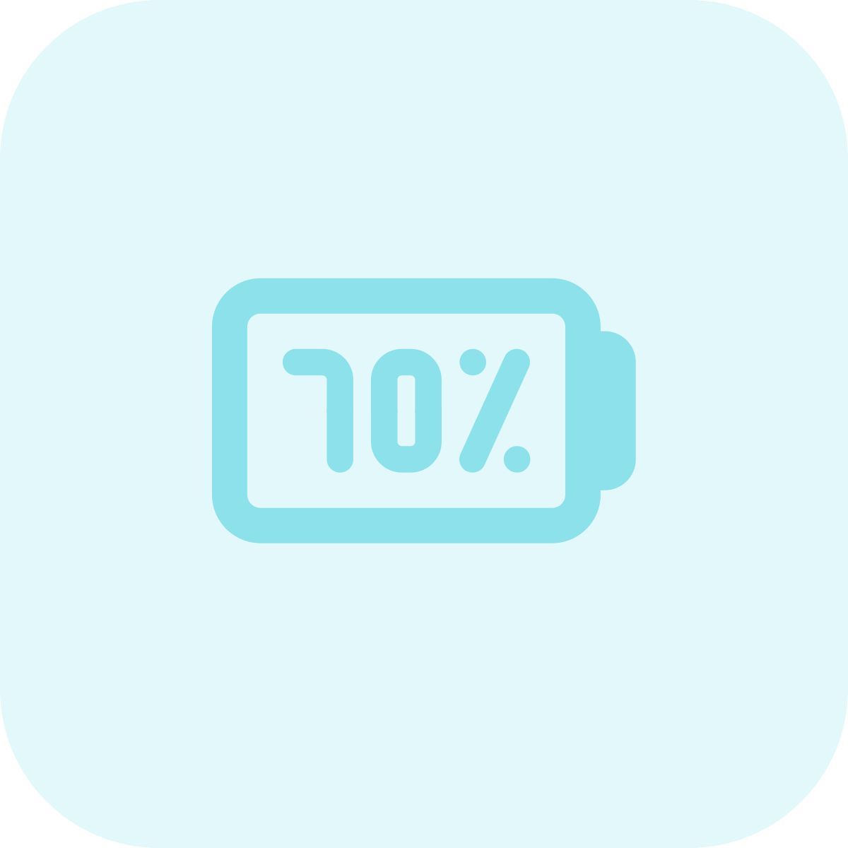 70 percent battery icon