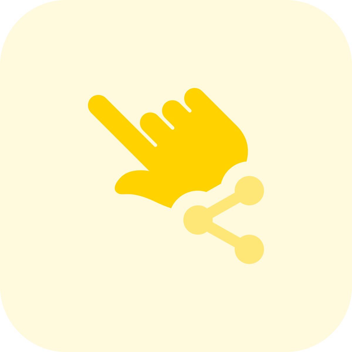 appuyez pour partager icon