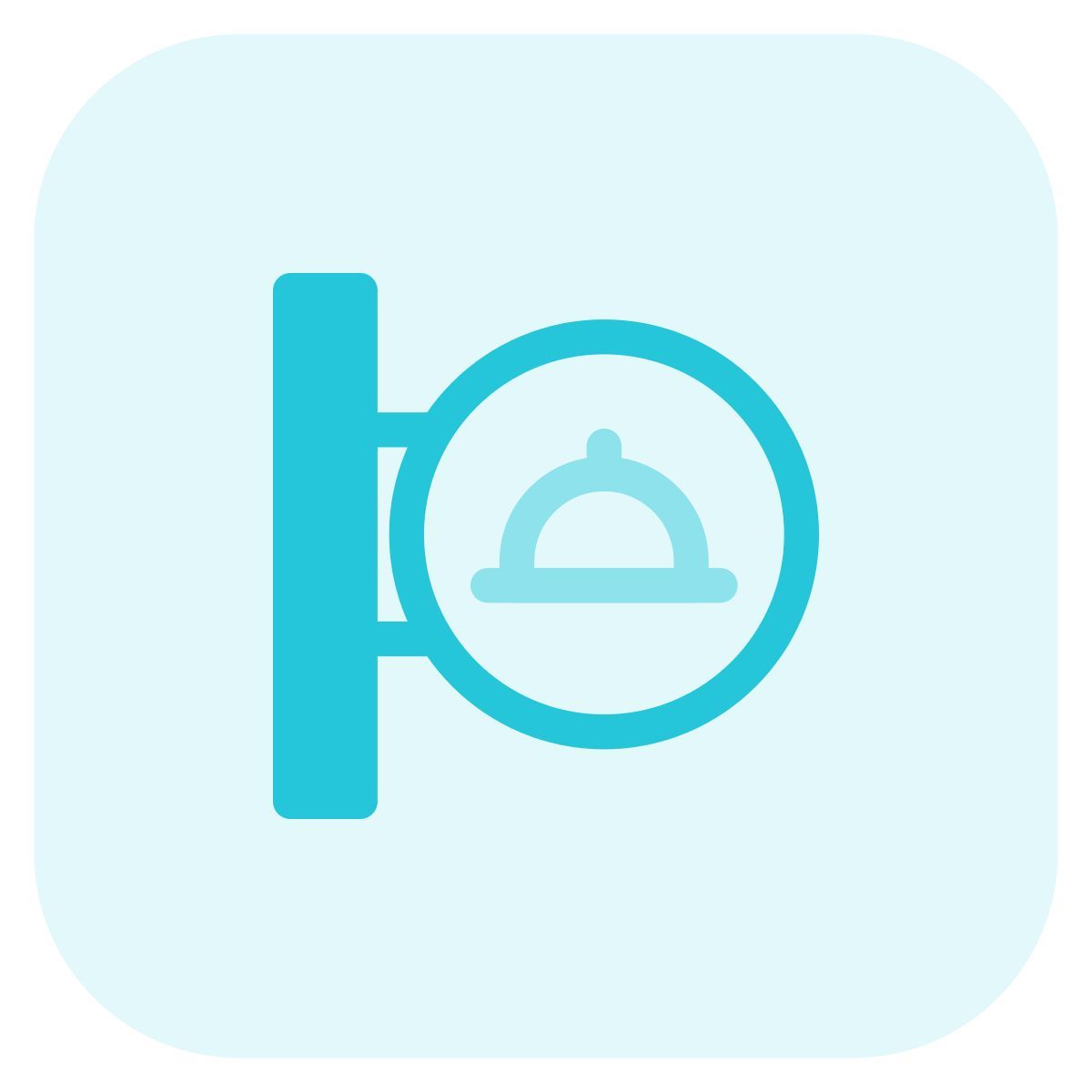 restaurant sign icon