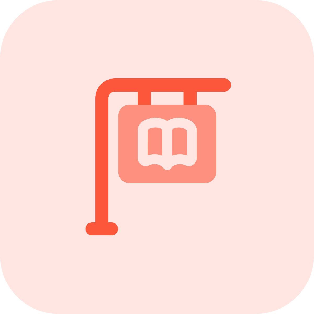 library signboard icon