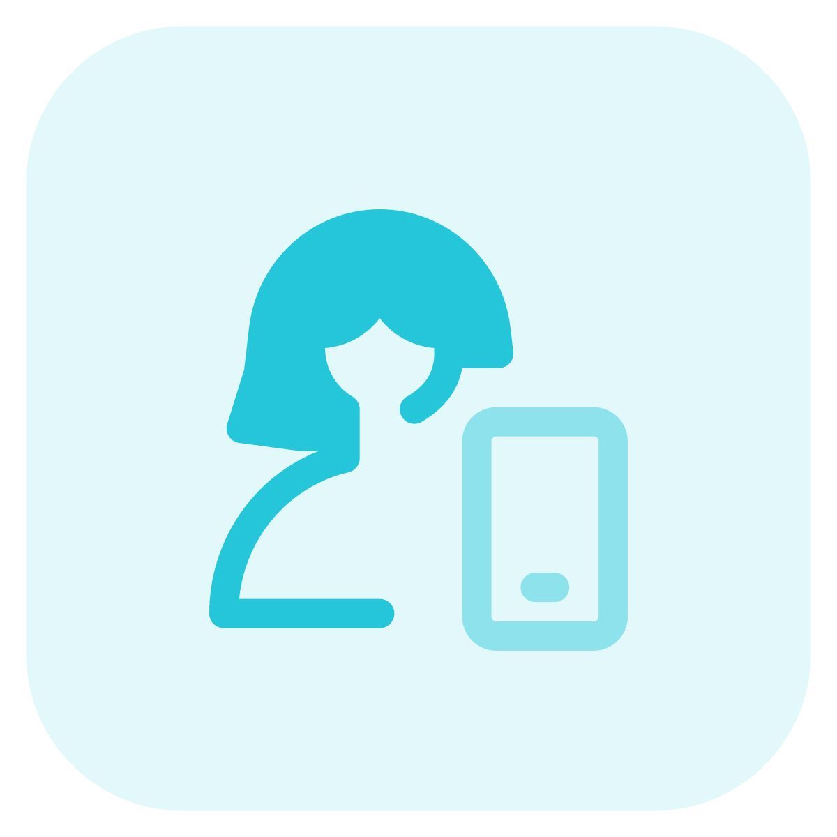 utilisateur de smartphone icon