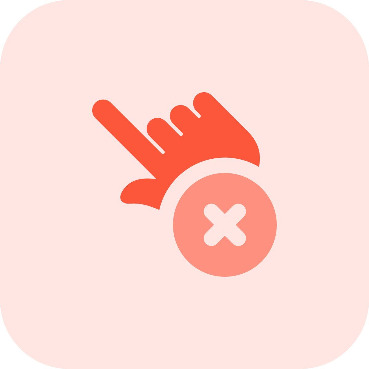 tap to cancel icon