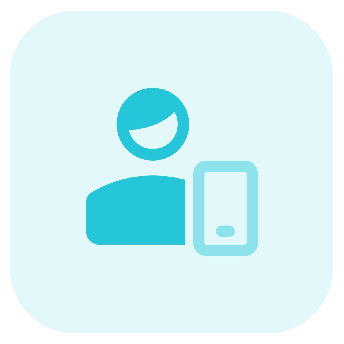 smartphone user icon