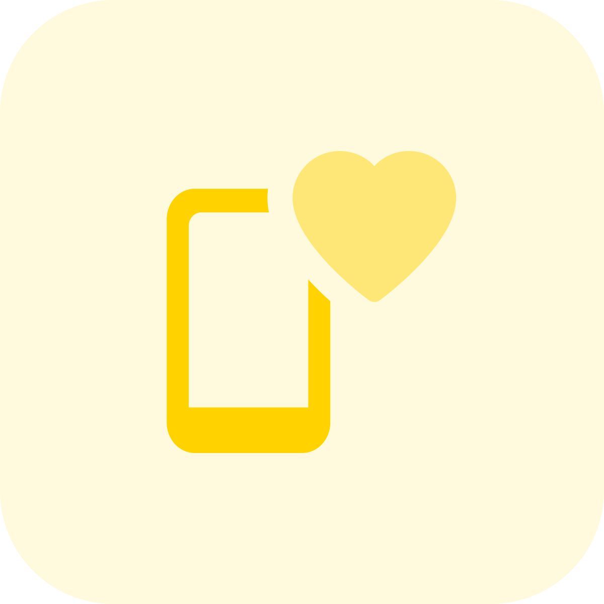 teléfono inteligente favorito icon