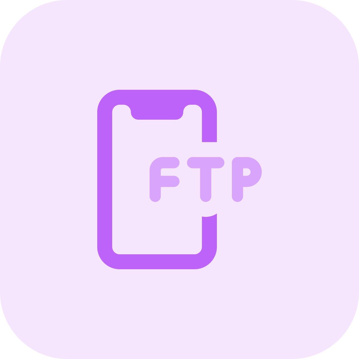 smartphone ftp icon